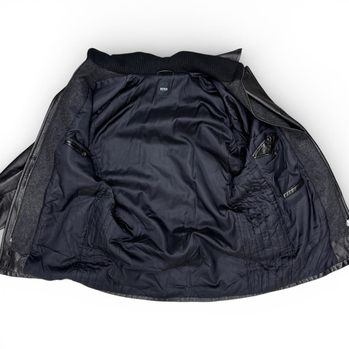 휴고 보스 램 레더 카코트 상품이미지4