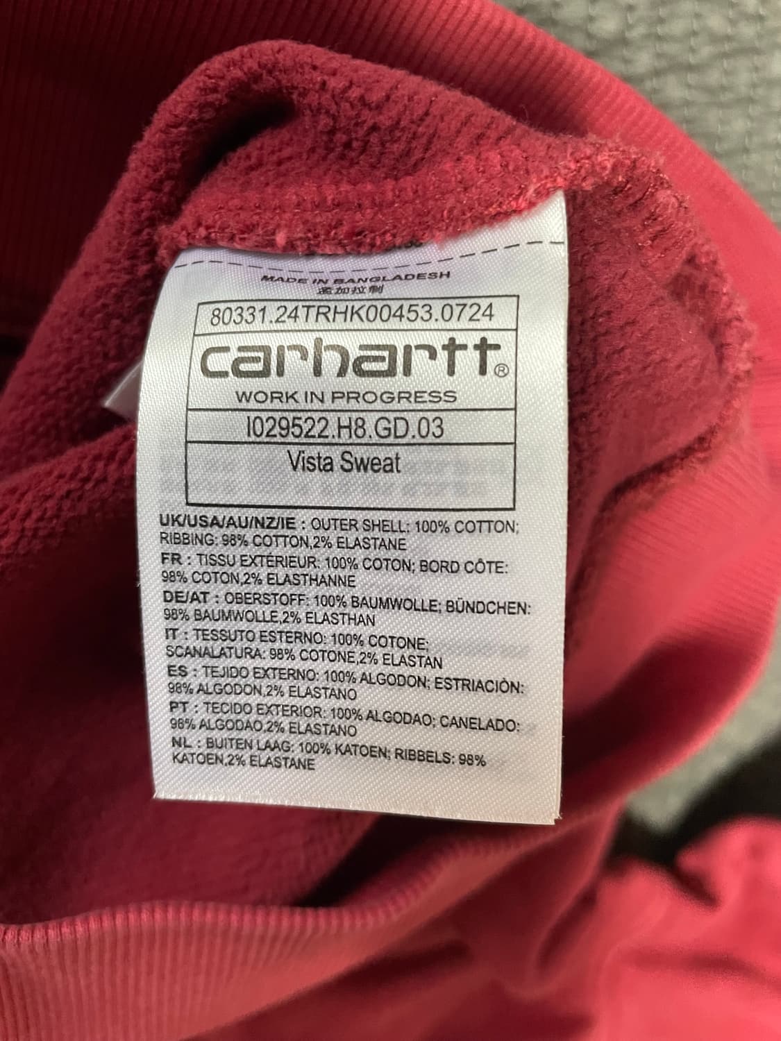 VISTA SWEATSHIRT 맨투맨 판매합니다 상품이미지2