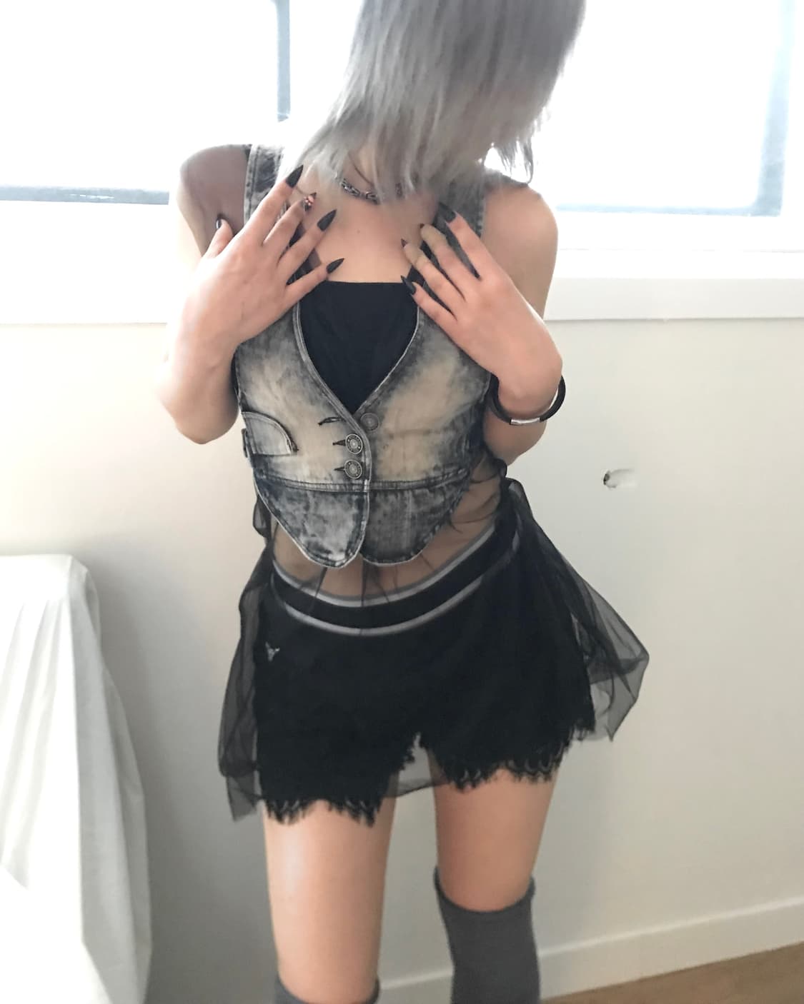 NBA black lace banded shorts 상품이미지9