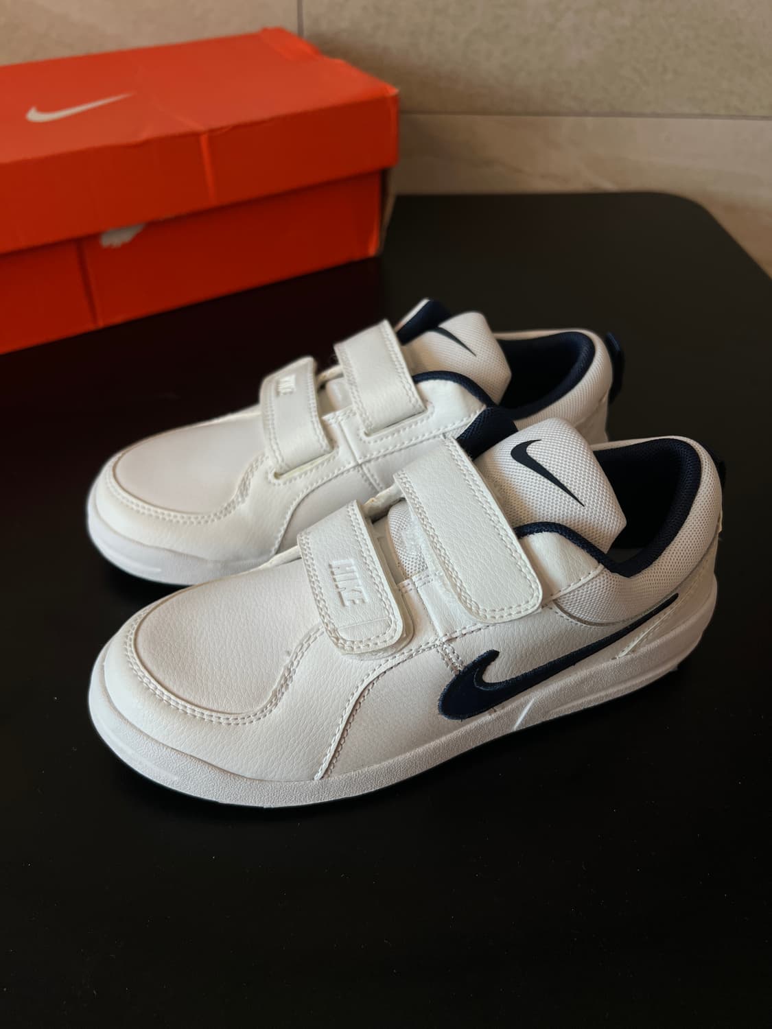 [205mm] 나이키 피코 4 PS '화이트 네이비' (454500-10 상품이미지1