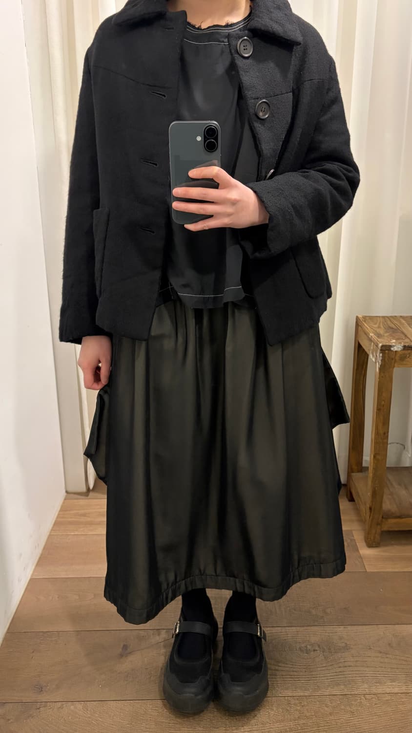 Padded Wool Half Coat 상품이미지4