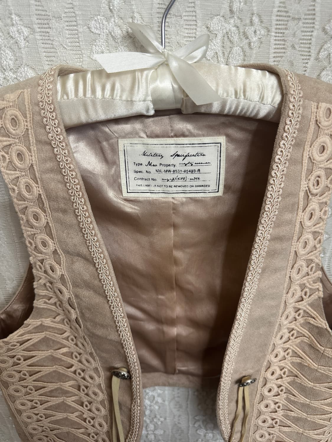 japan vtg 스웨이드 레이스 베스트 상품이미지3