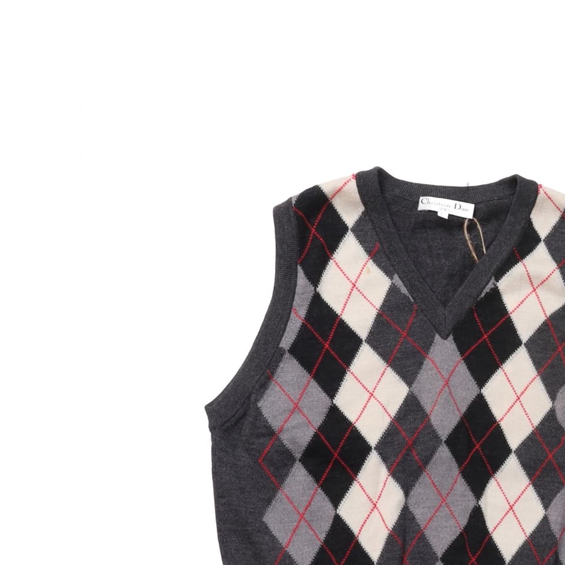 Christian Dior Argyle Pattern Knit Vest  상품이미지2