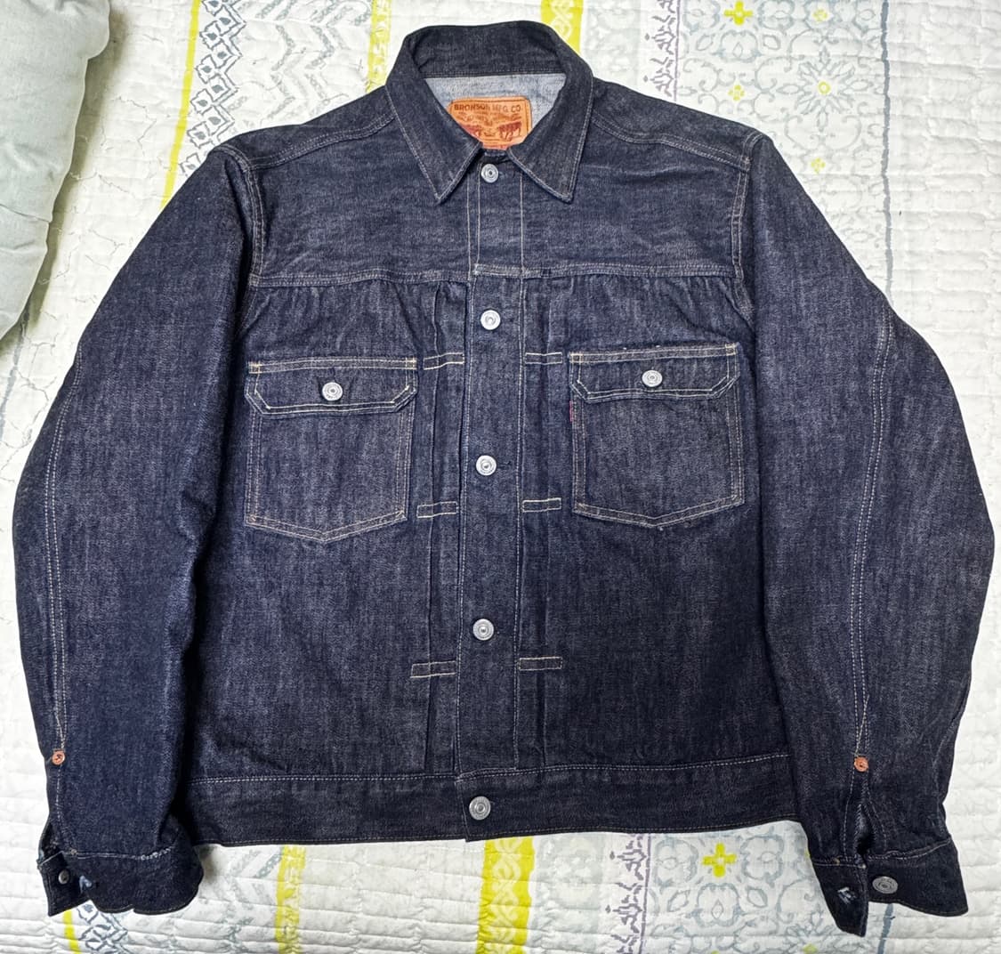 브론슨 52807XX 타입2 셀비지 데님 자켓 42사이즈(거의새것) 상품이미지1