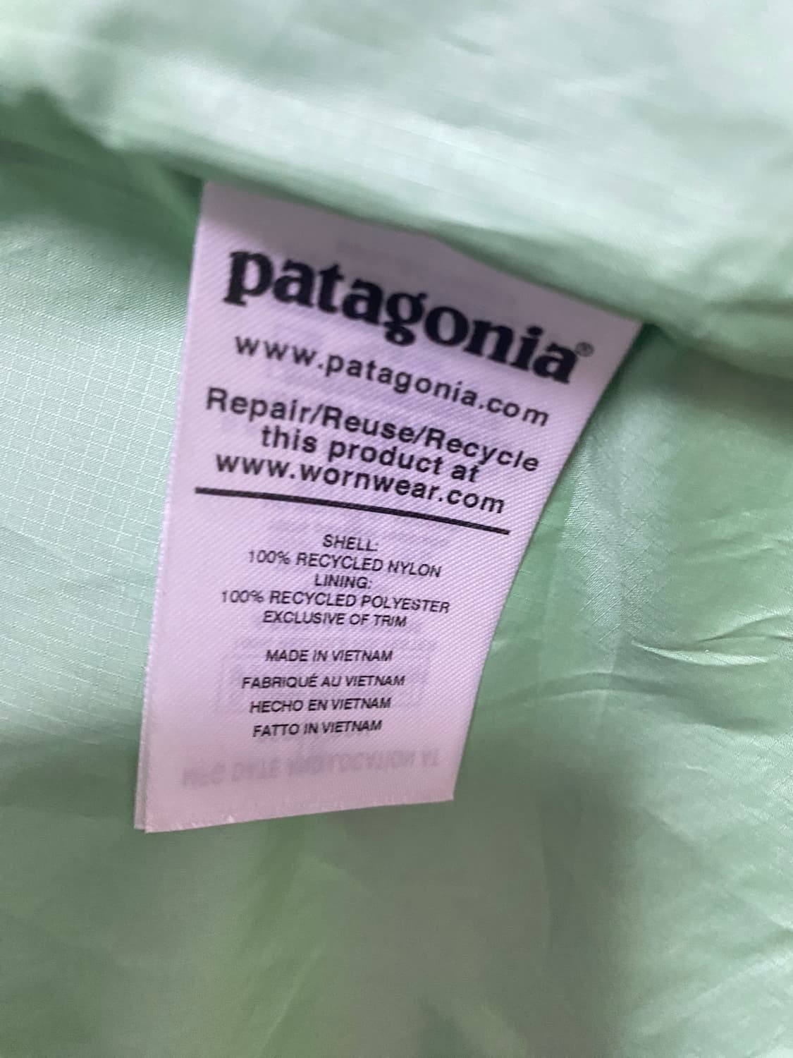 파타고니아 리사이클 나일론 파카 M 상품이미지5
