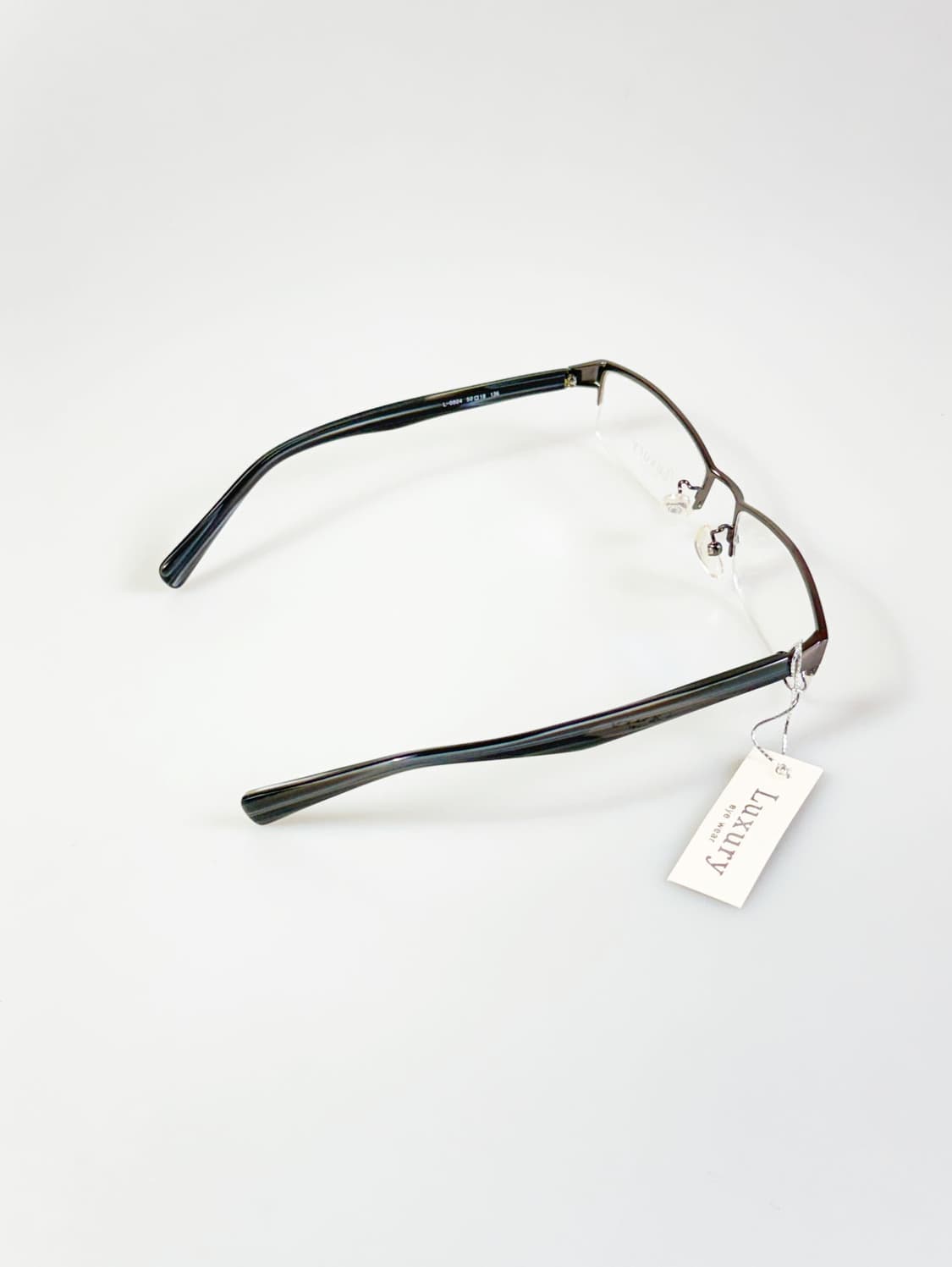 LUXURY OCCHIALI 반무테 스퀘어 메탈 빈티지 안경 상품이미지4