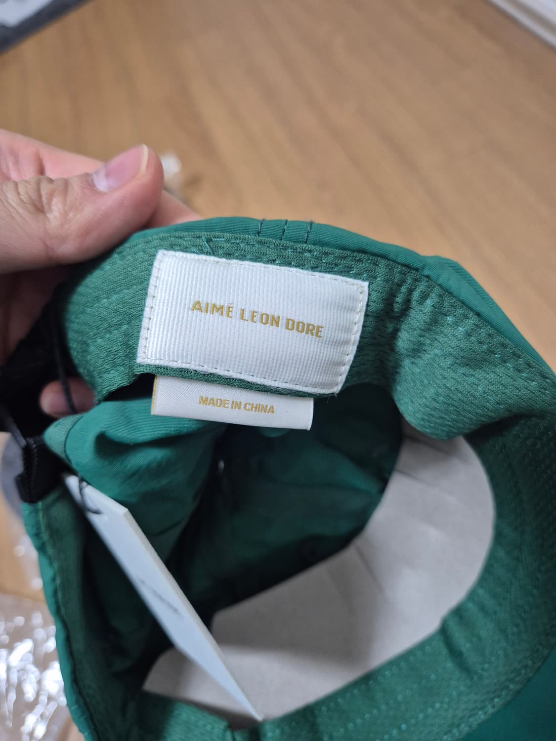 에임레온도르 나일론 볼캡 모자 그린 상품이미지3