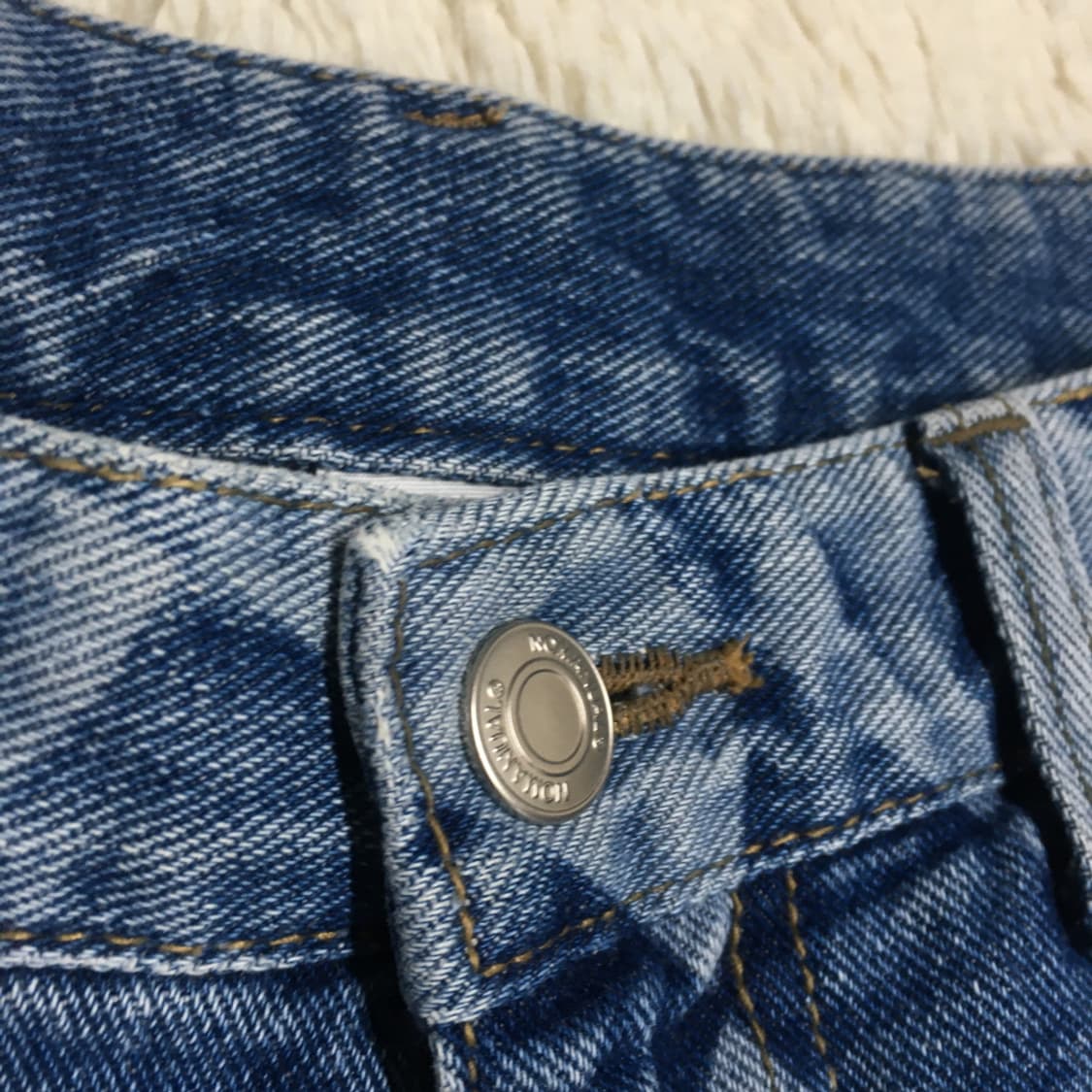 노매뉴얼 체커보드 데님팬츠 BB15 상품이미지2