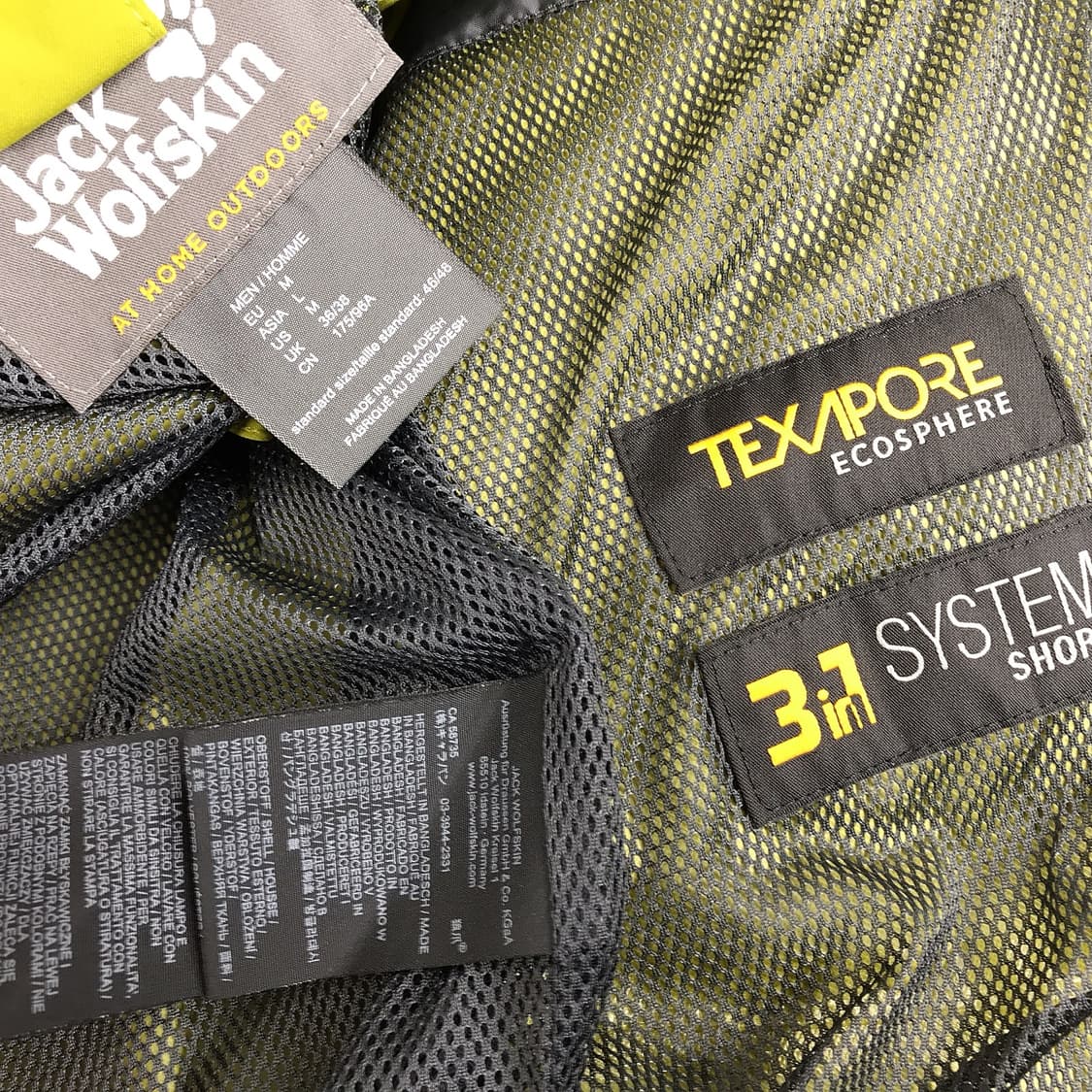 잭울프스킨 스키 트레일 바람막이 자켓 새상품 남성L (105) 상품이미지8