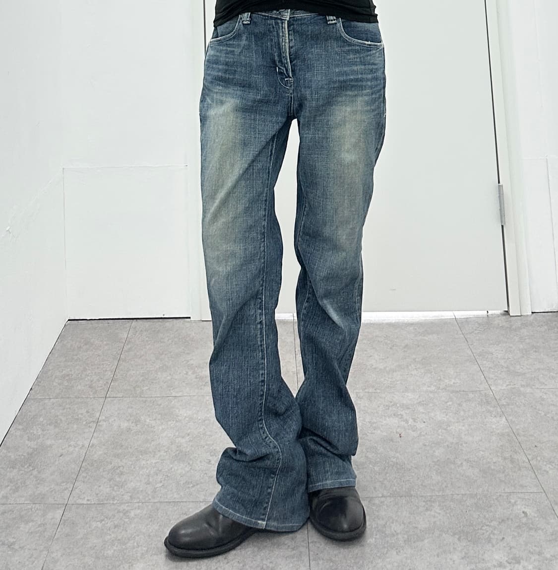 Brappers denim flare cut washing jeans 상품이미지2