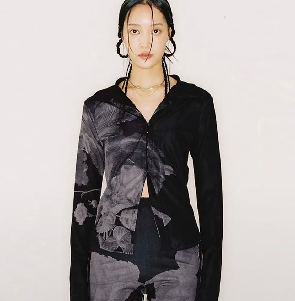 Nache 나체 half tone jersey shirt  상품이미지1