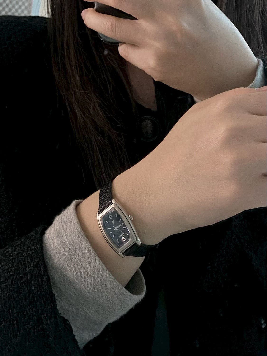 Seiko 세이코 lk 루키아 스퀘어 쿼츠 블랙 레이디스 상품이미지9