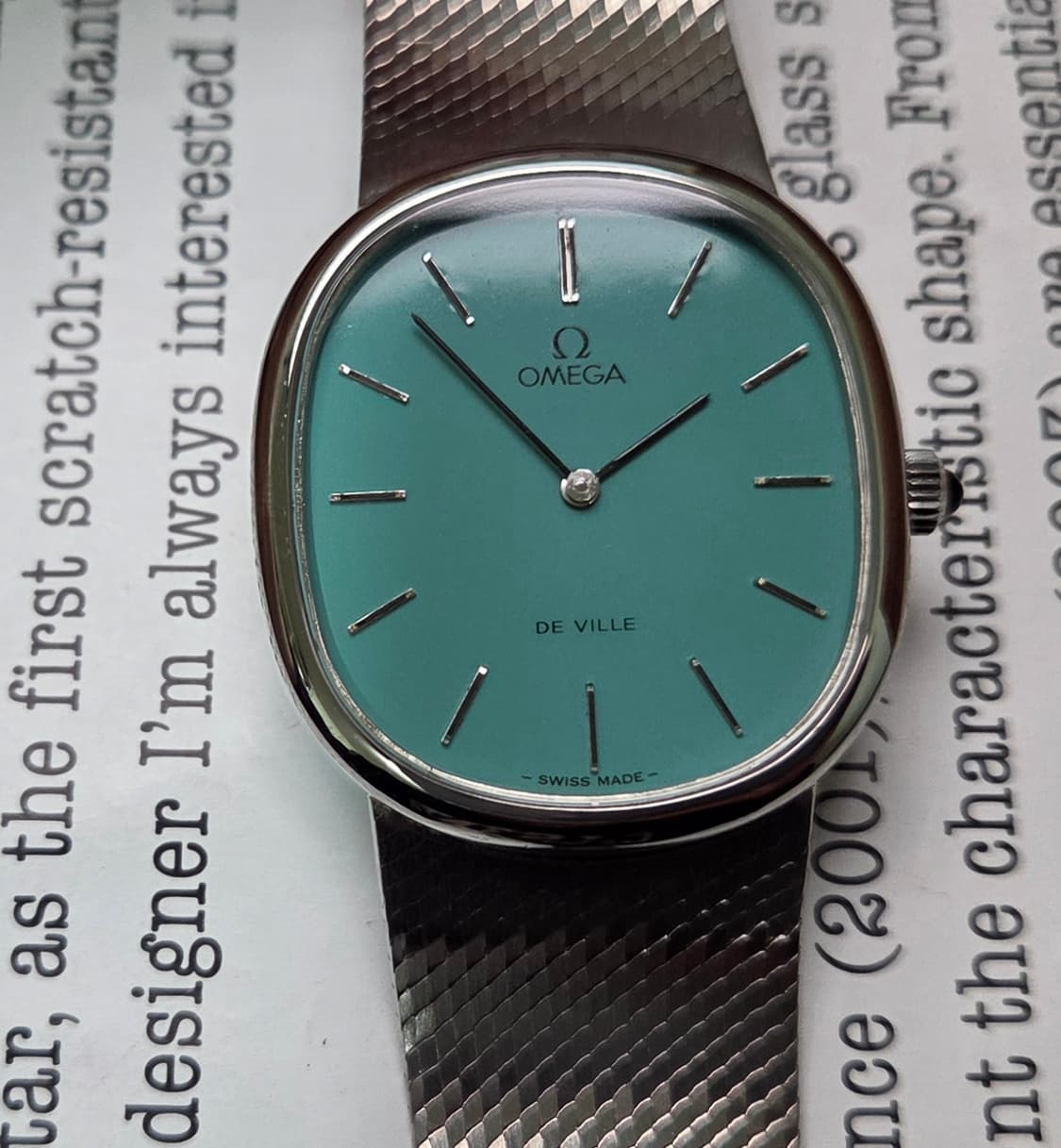레어] 빈티지 오메가 드빌 엘립스 애플민트 수동 남성용 오리지널 브슬 v 상품이미지2