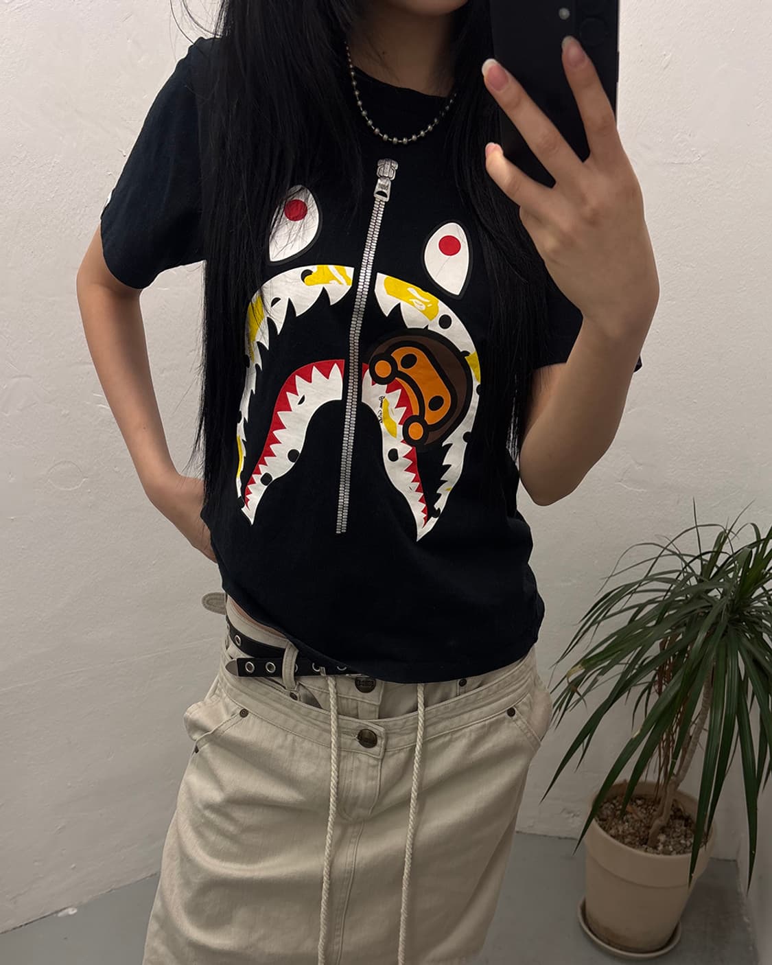 베이프 A BATHING APE Shark & Milo Tee 상품이미지5