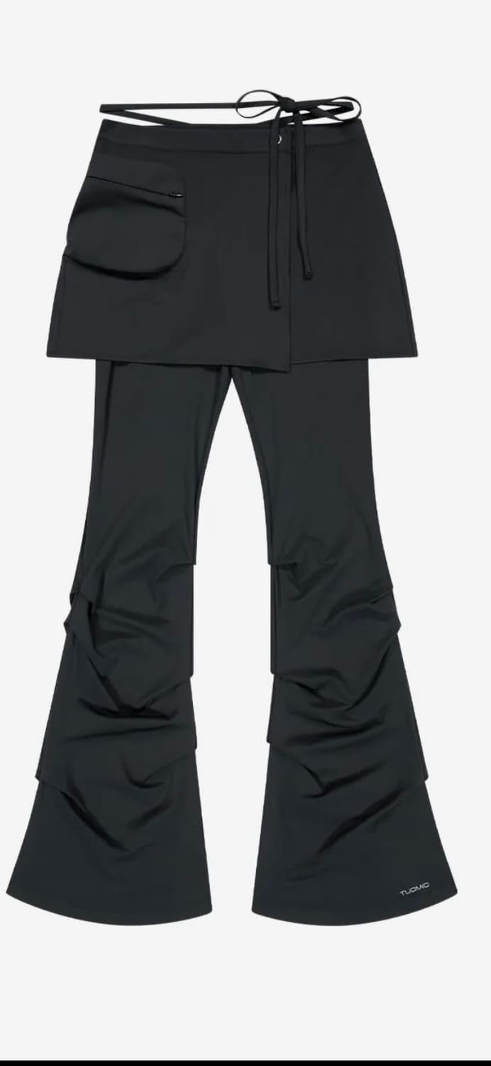 뚜오미오 STRAPPY SKIRT PANTS [BLACK] 상품이미지1