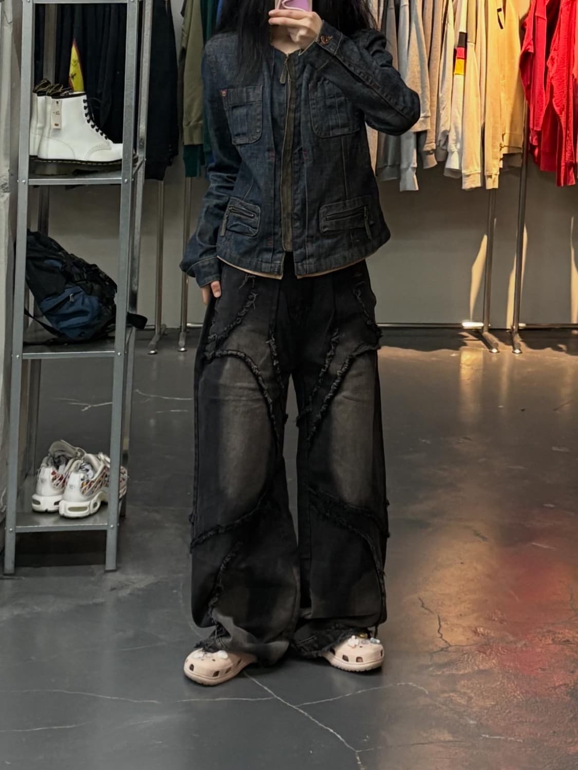 시스템 빈티지 데님 멀티포켓 스티치 집업 자켓 A2999 상품이미지1