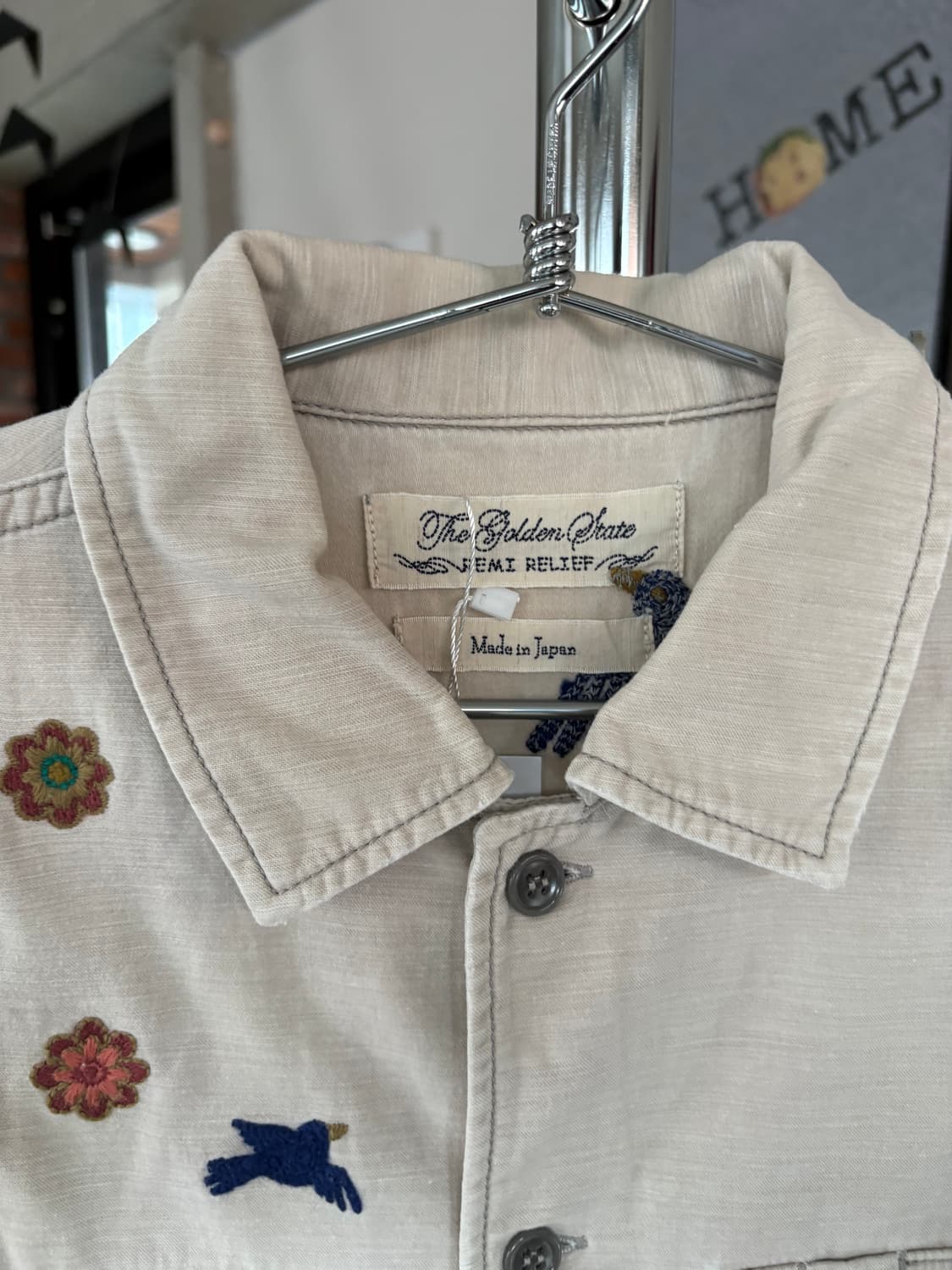 Remi relief 레미 릴리프 알로하 자수 셔츠 상품이미지3