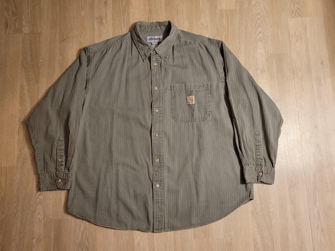 칼하트 헤링본트윌 워크 셔츠 상품이미지1