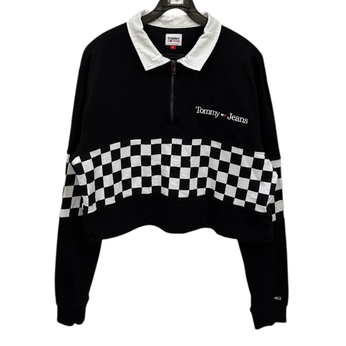 타미힐피거 카라 크롭 티셔츠 상품이미지1