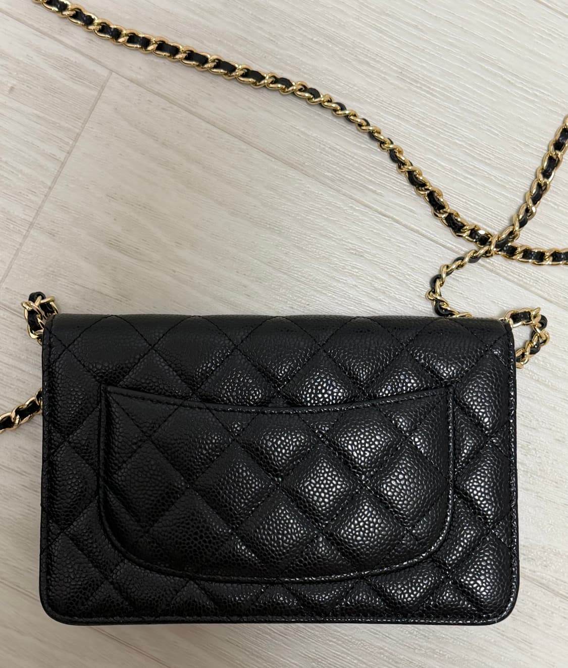 샤넬 캐비어 금장 내장칩 블랙 체인백 상품이미지3