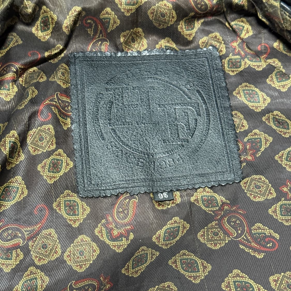 VTG 빈티지 100% 소가죽 리얼레더 싱글 블루종 자켓 상품이미지6