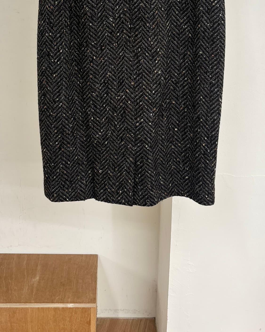셀린느 블랙 트위드 펜슬 스커트 상품이미지6