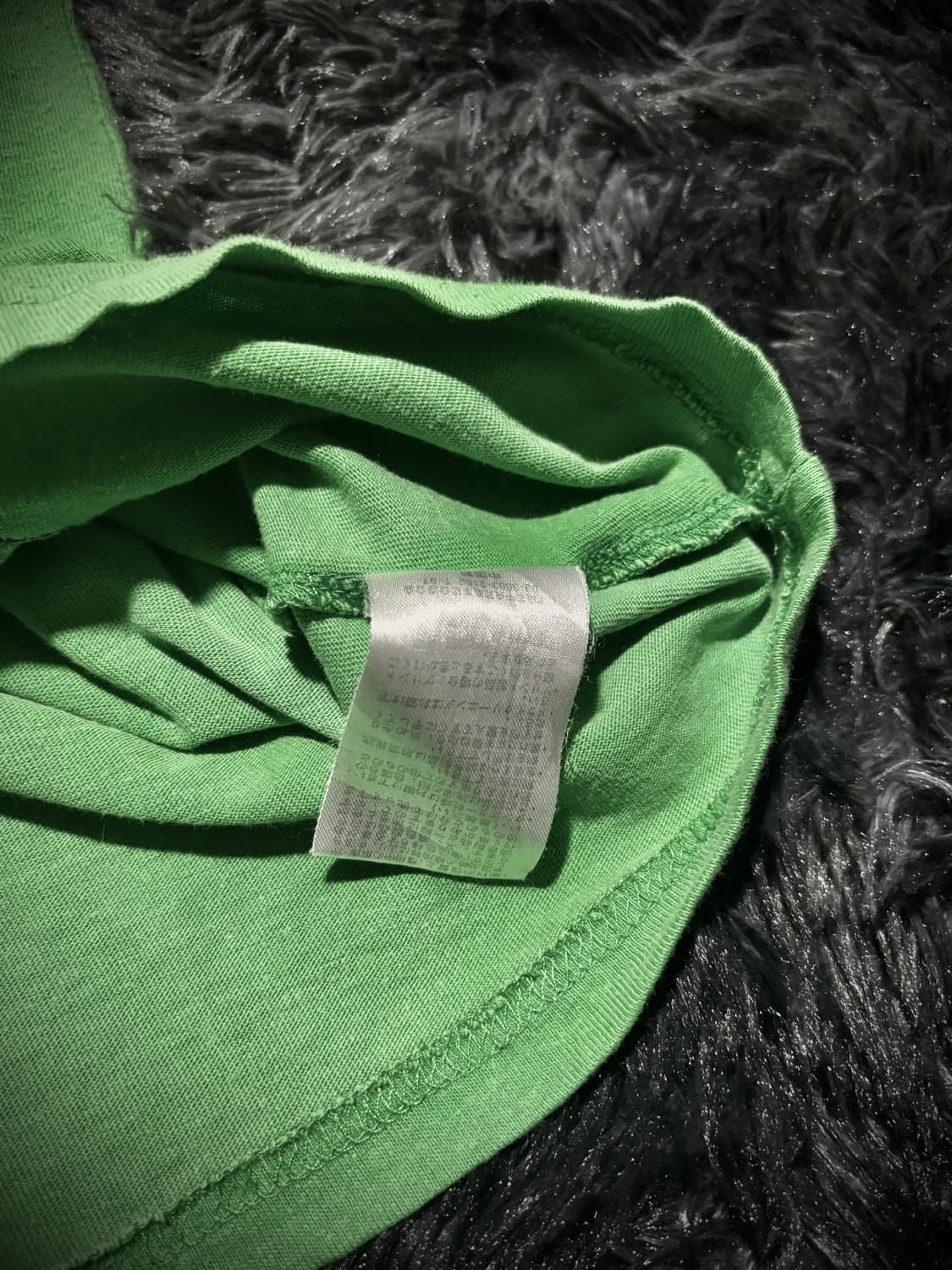 DIG DEEP 그린컬러 아이보리 레터링 자수 반팔 T 상품이미지7