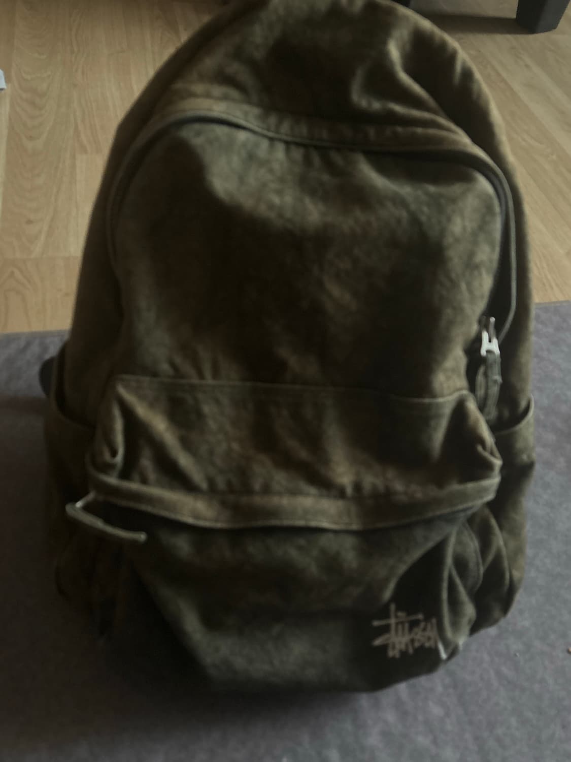 (정품) 스투시 워시드 백팩 블랙 상품이미지1