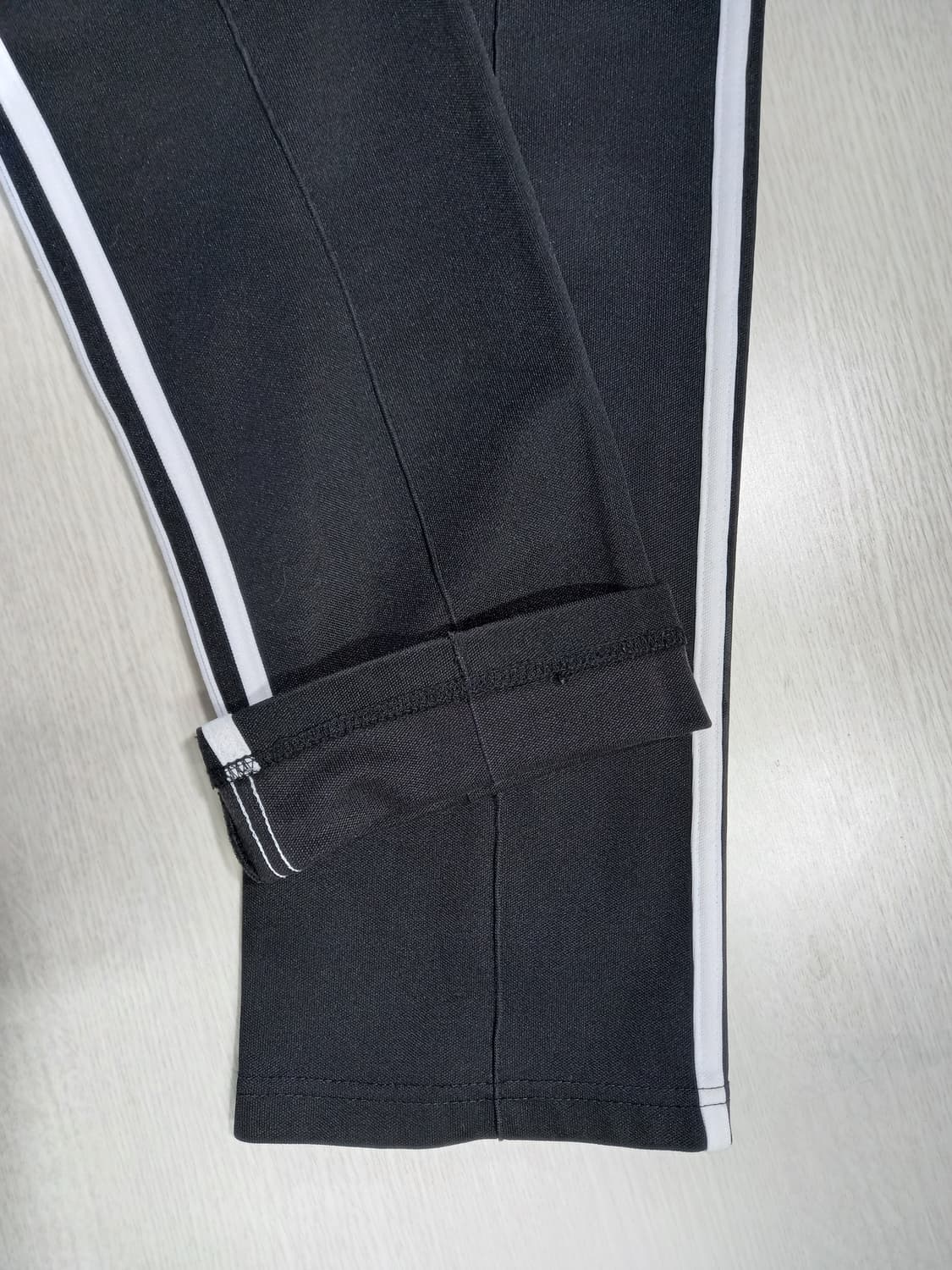 28 adidas 봄가을용 스판 트레이닝하의 블랙 28-907 상품이미지5