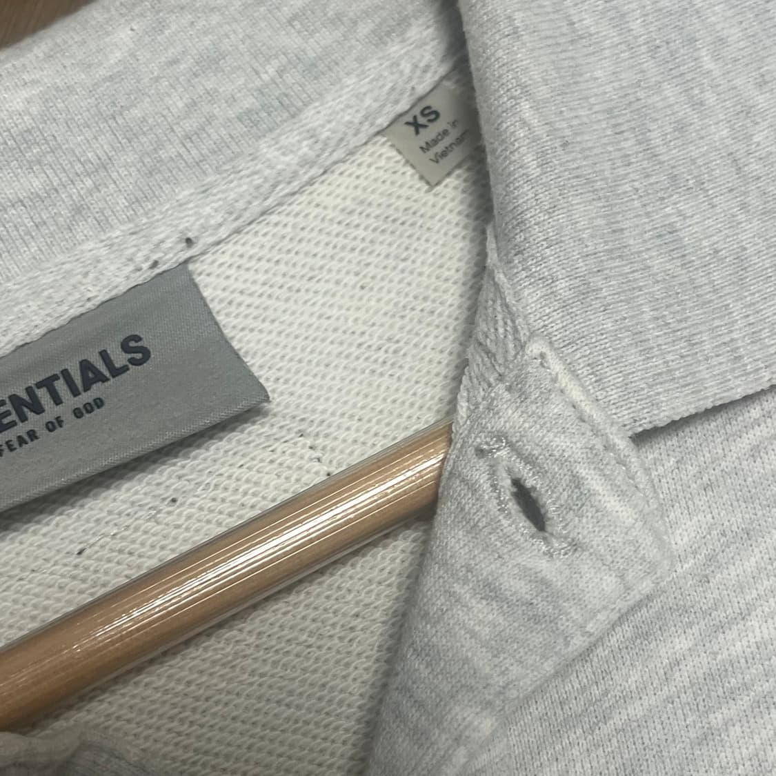 에센셜 롱슬리브 프렌치 테리 폴로 오트밀 - 21ss  상품이미지3