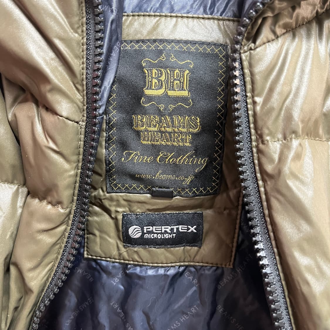 BEAMS HEART  다운 패딩 (공용) 실측확인 상품이미지4
