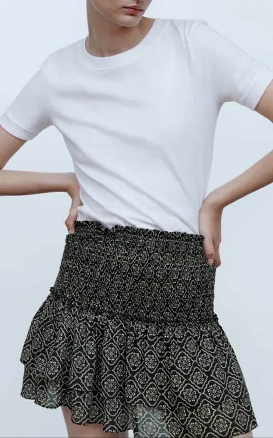 자라 페이즐리 패턴 미니스커트 S 상품이미지2