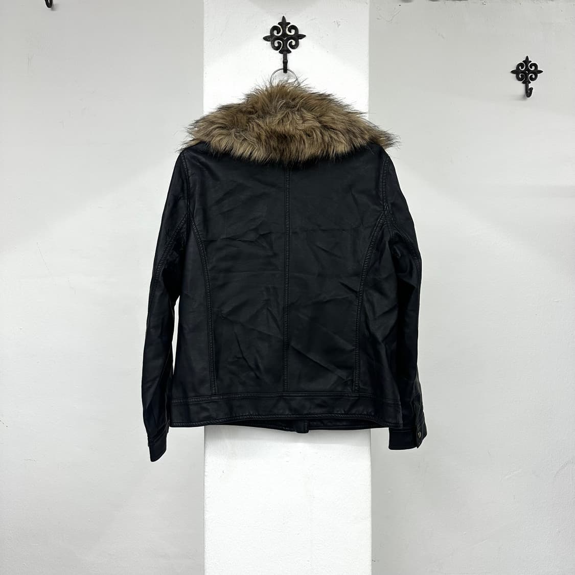 leather fur jacket 상품이미지4
