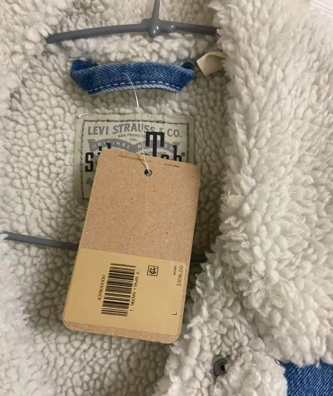 리바이스 실버탭 양털 쉐르파 트러커 자켓 L사이즈 탭채새제품 상품이미지3