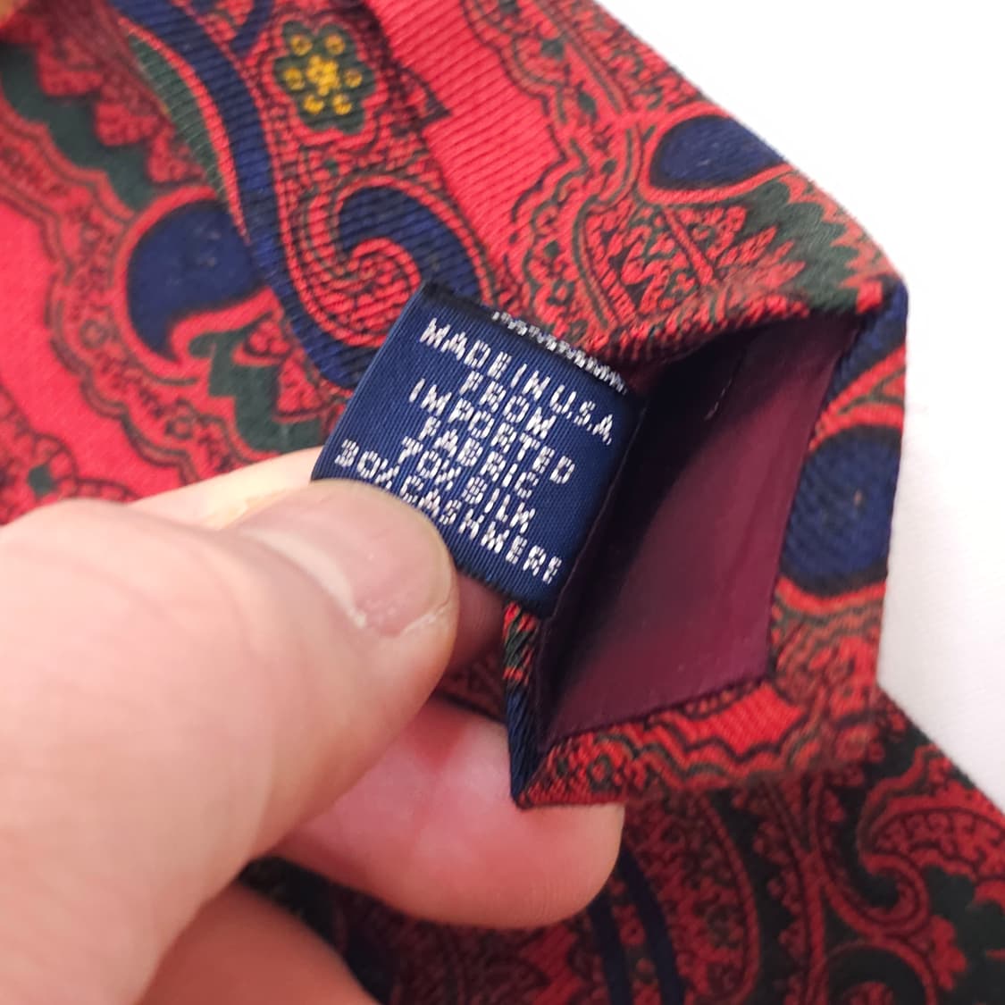 새상품) 폴로 페이즐리 넥타이 상품이미지4