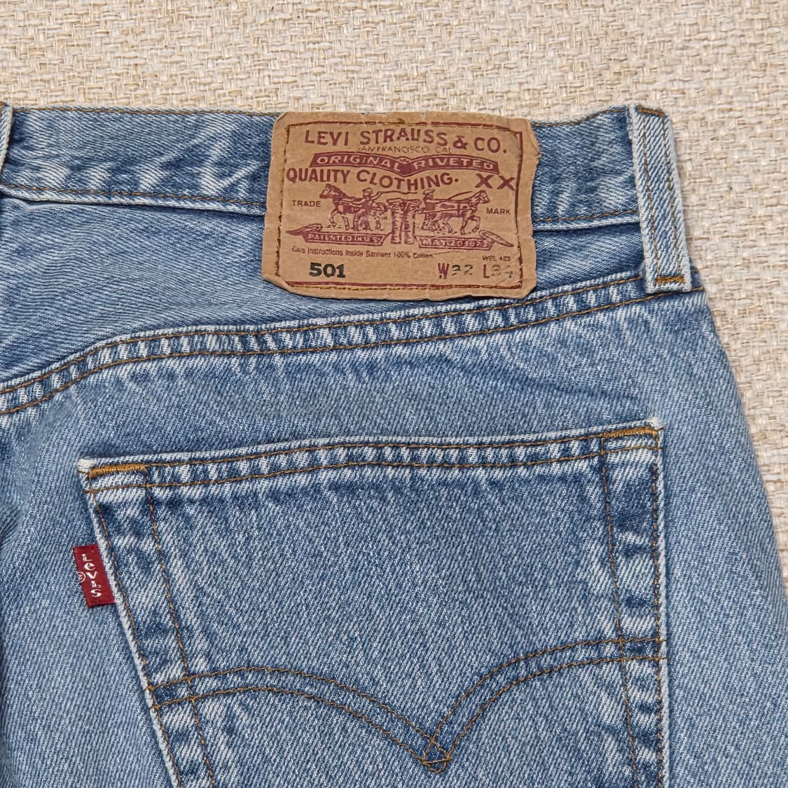 Levi's 리바이스 501 유럽판 빈티지 데님 팬츠  상품이미지5