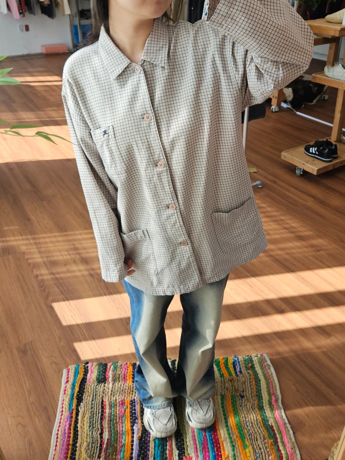 버버리 셔츠형 자켓 상품이미지2