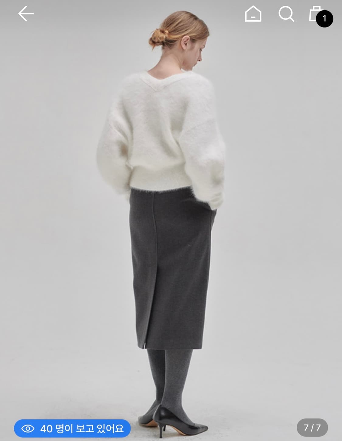 닐바이피 25WN angora cardigan 앙고라 가디건 베이비파우더 상품이미지6