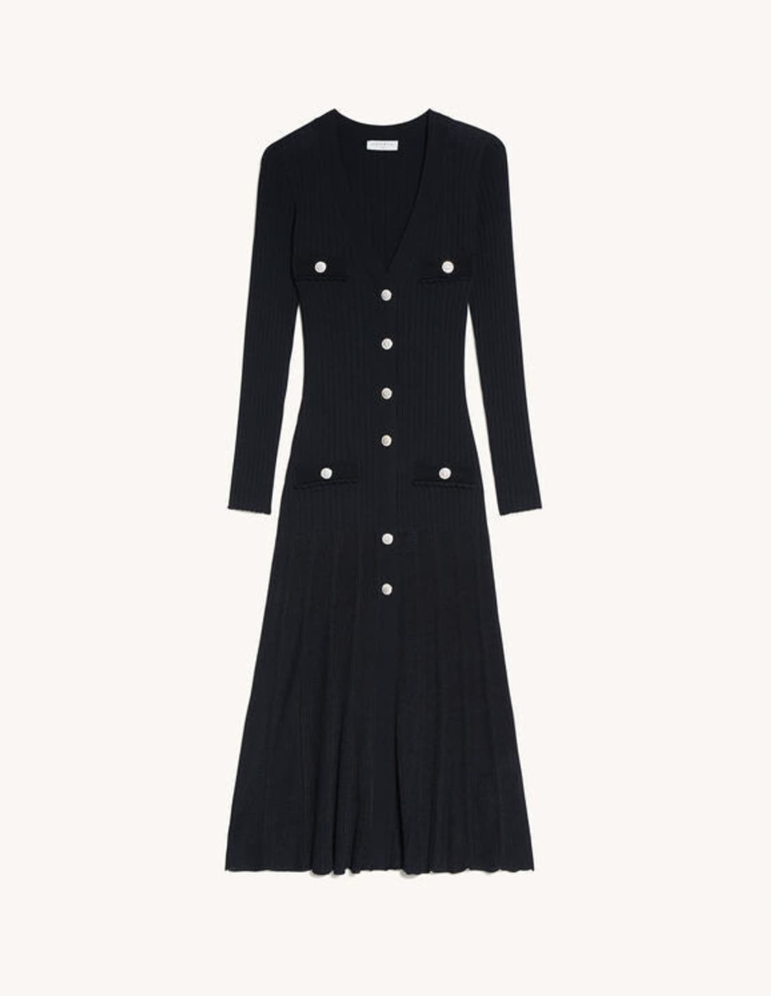 Sandro 산드로 버튼 니트 롱원피스 (예리, 김소연 착용) 상품이미지8