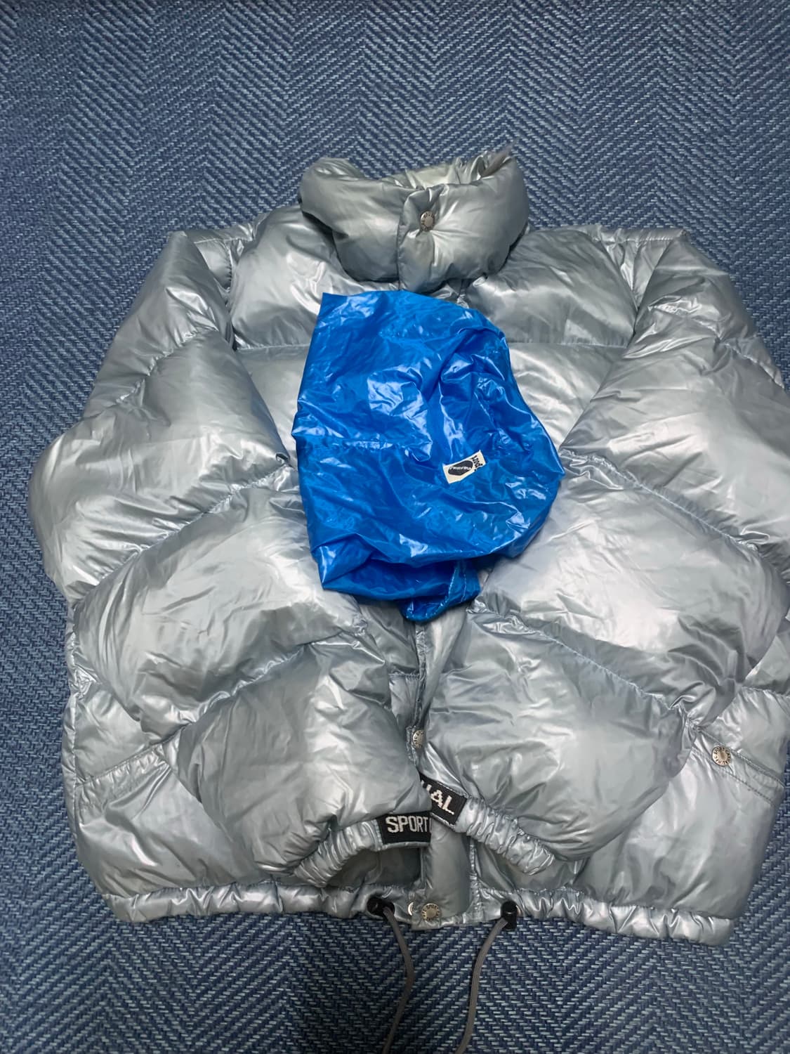 헤리티지플로스 패딩 그레이 L 상품이미지4