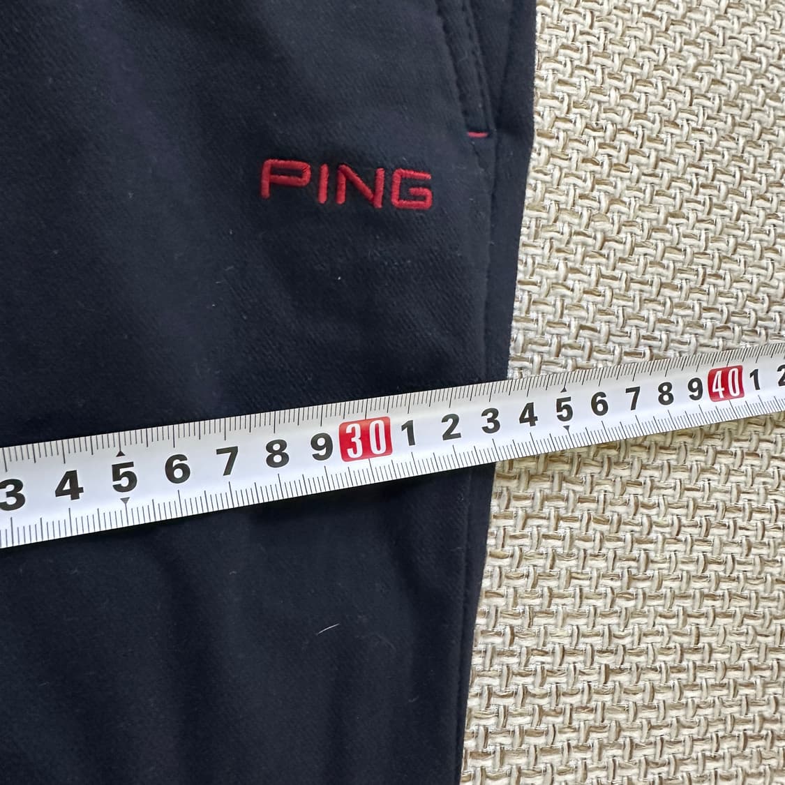 실측확인 핑 남성용 일자 골프 팬츠 0327D 상품이미지6