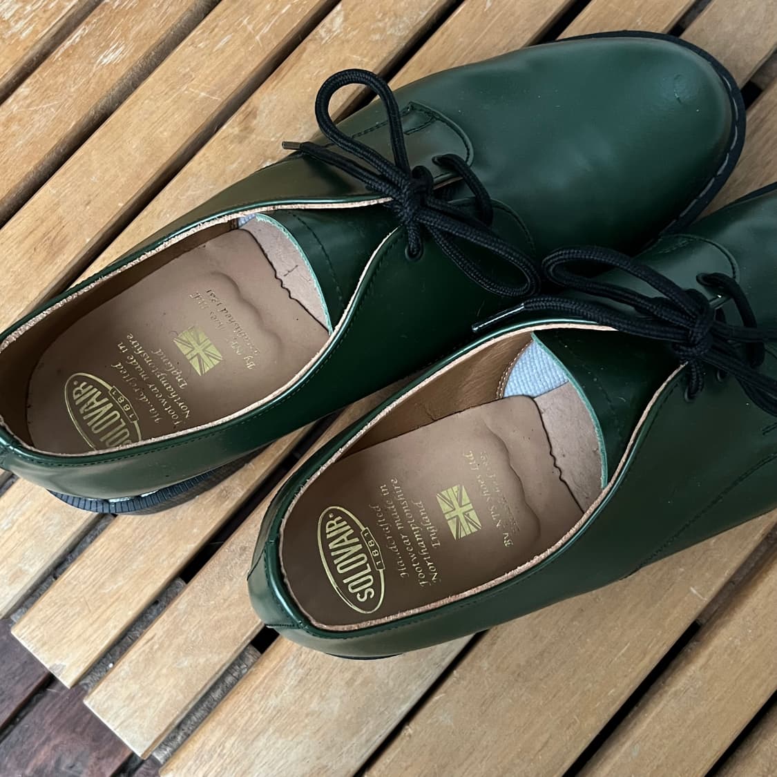 Solovair 솔로베어 깁슨 슈즈 그린 상품이미지2