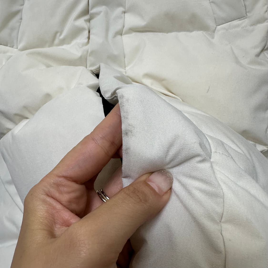   네셔널지오그래픽 공용 롱패딩 오리털 아이보리 S 상품이미지6