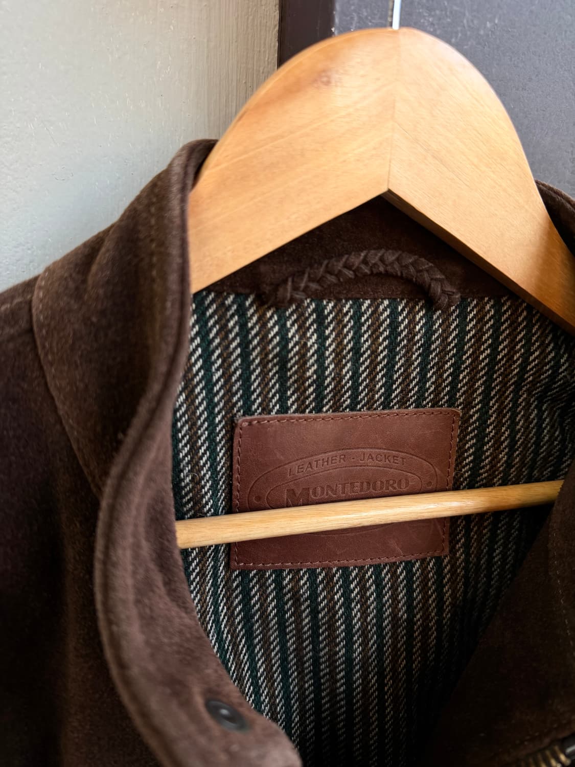 L/ 몬테도로 스웨이드 카우레더 자켓 상품이미지5