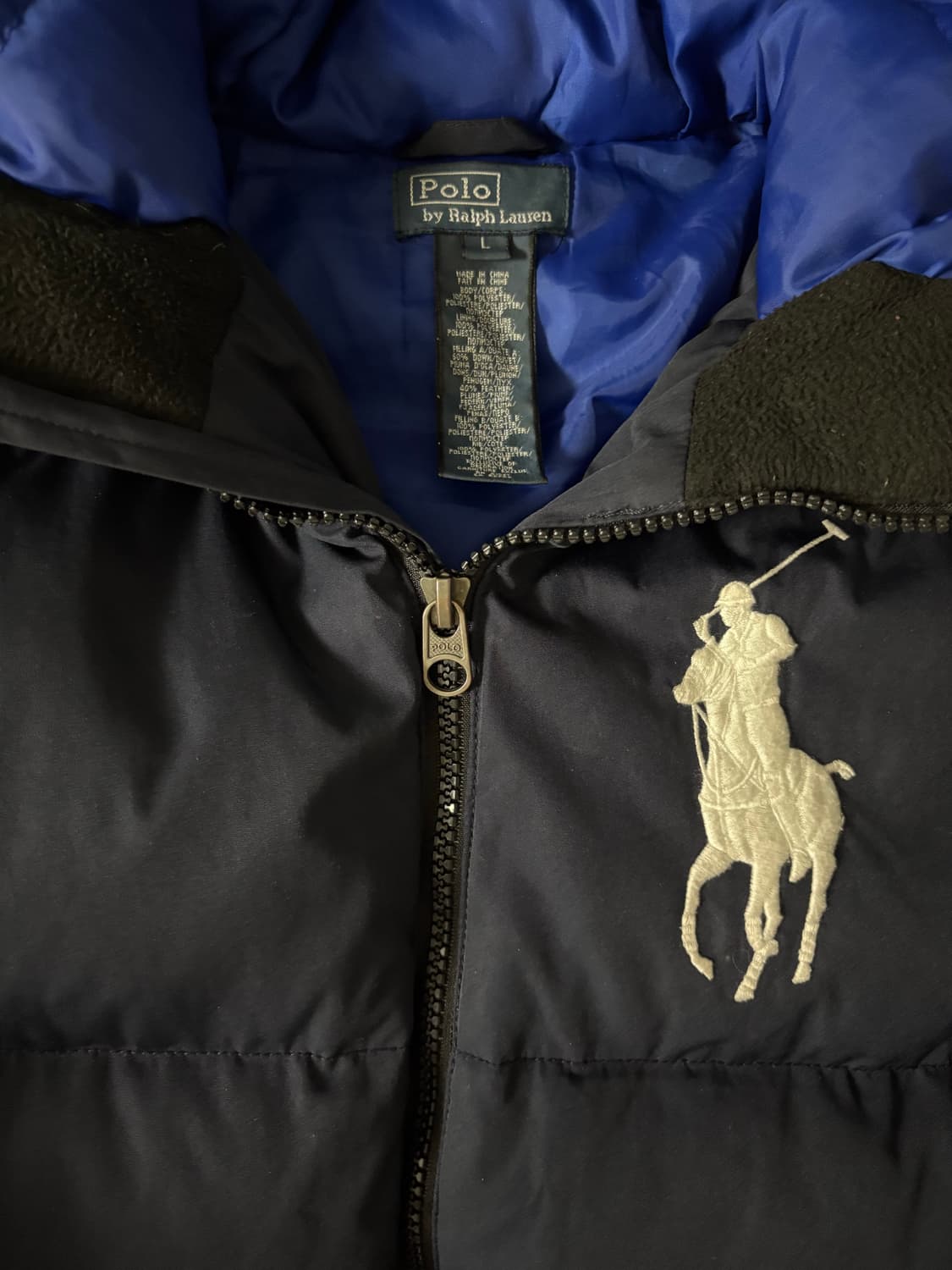 폴로 빅포니 패딩 네이비 상품이미지3