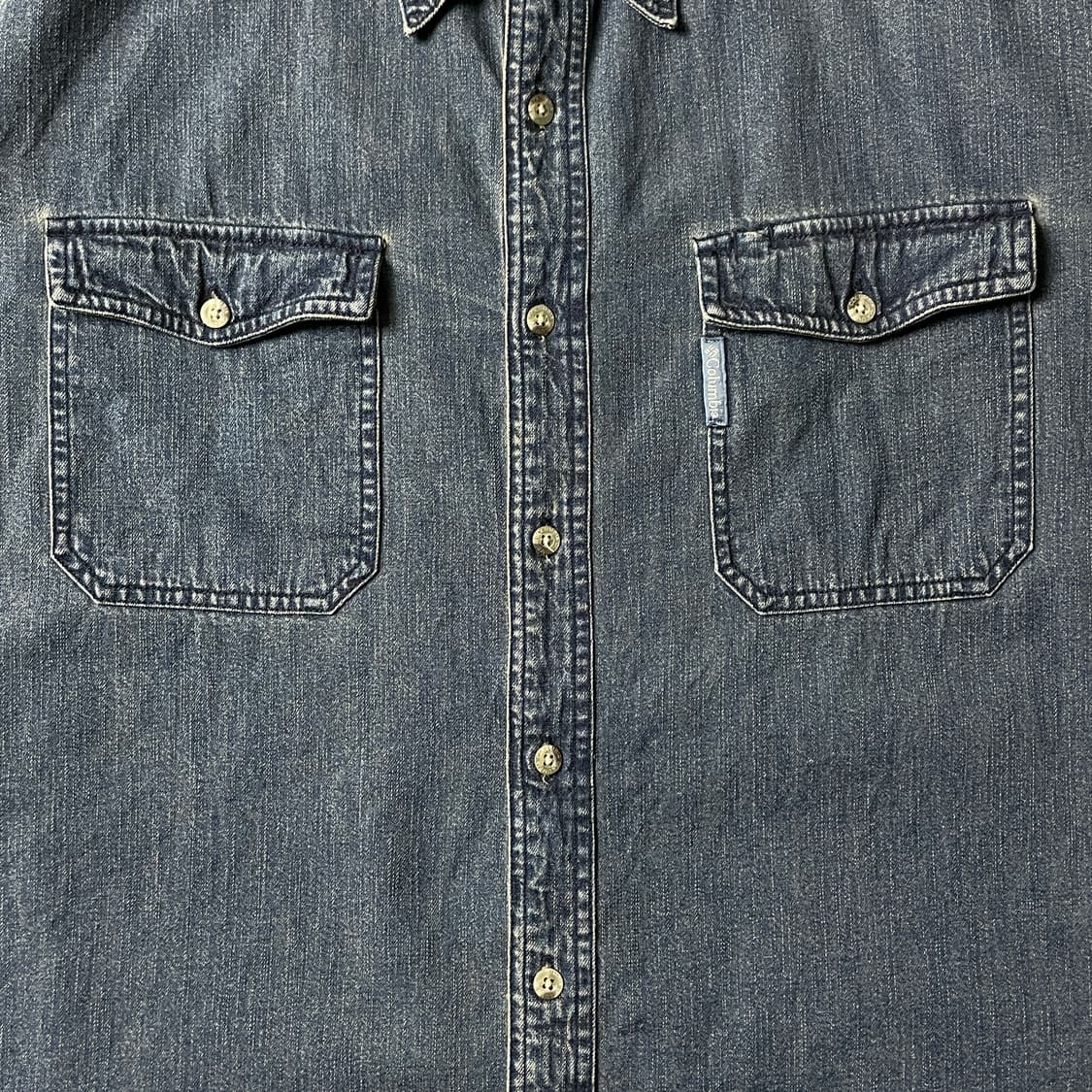 COLUMBIA 00s 컬럼비아 빈티지 코튼 데님 셔츠 A00608 상품이미지3