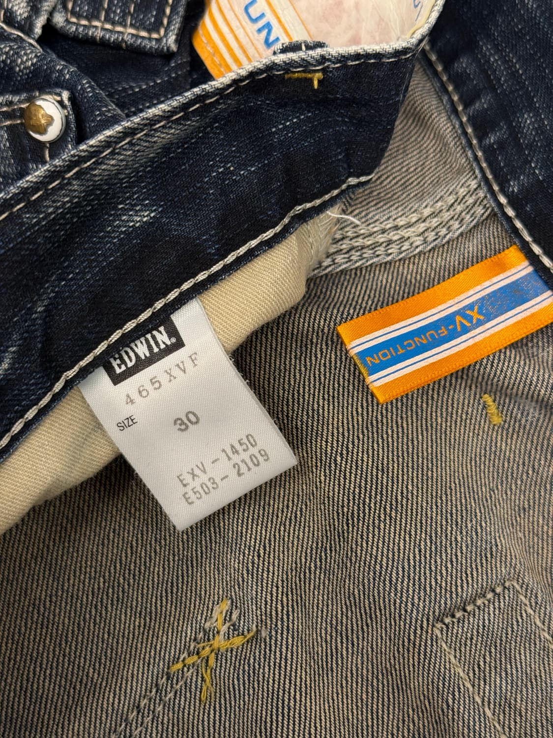Japan EDWIN Curved Buckle Back Denim 상품이미지7