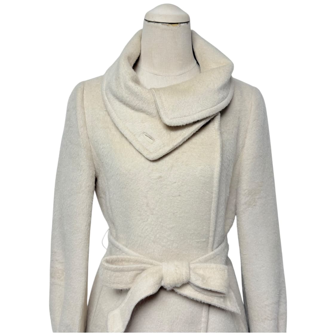 3679 지오다노 아이보리 알파카 코트 상품이미지2