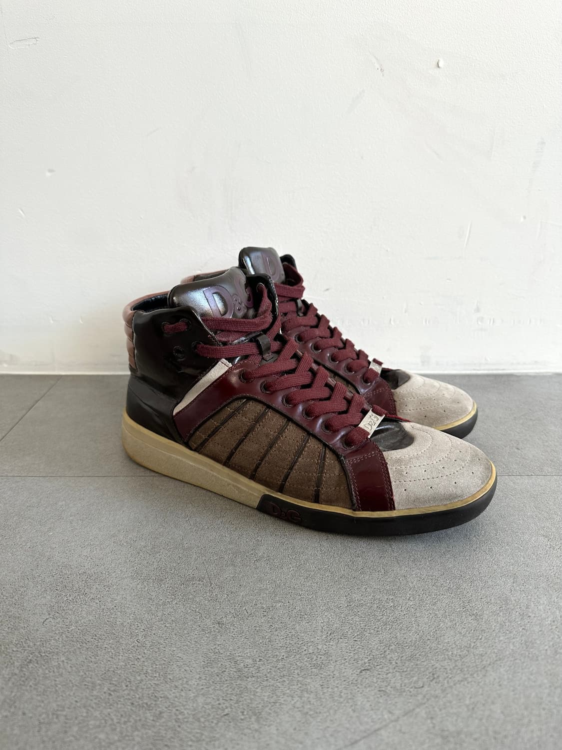 돌체앤가바나 2000s 버건디 하이탑 상품이미지3