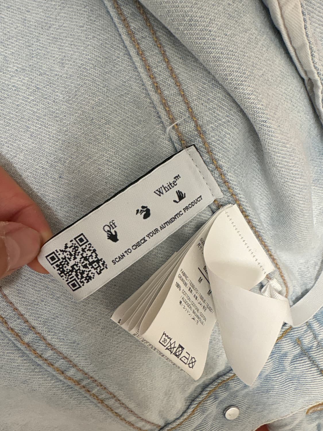 오프화이트 데님자켓 상품이미지4